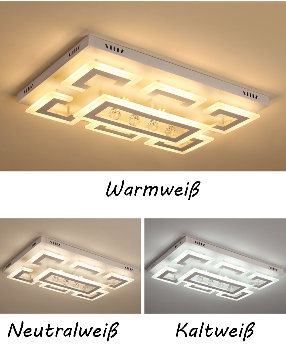 XW803 Deckenlampe Fernbedienung einstellbar Lichtfarbe LED eBay dimmbar Deckenleuchte |